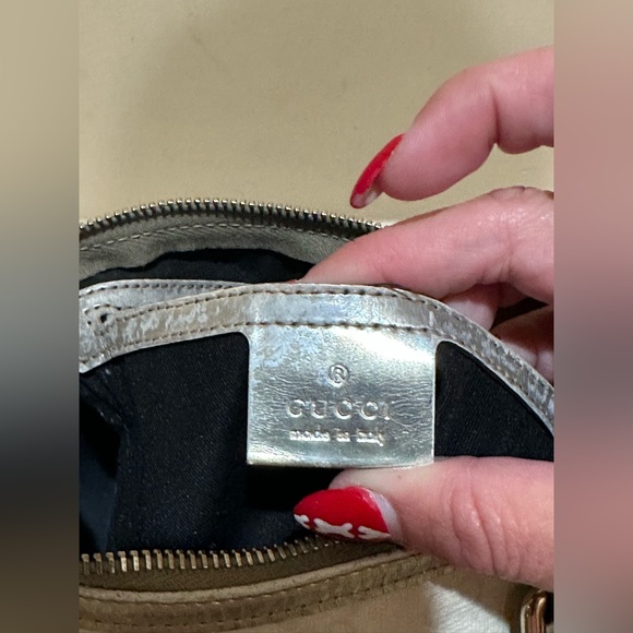 Gucci White and Silver Mini Boston Satchel - Picture 8 of 11